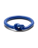 LULU COPENHAGEN - Love Knot Ring - Dazzling Blue