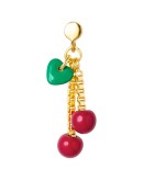 LULU COPENHAGEN - Cherry earring 1 pcs - Ruby Red