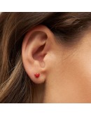 LULU COPENHAGEN - Earring Love U 1 pcs - Passion red