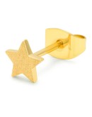 LULU COPENHAGEN - Earring Star brushed 1 pcs gold plated