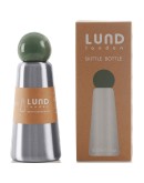 LUND - Skittle Bottle - Stainles steel & Khaki - 500ml