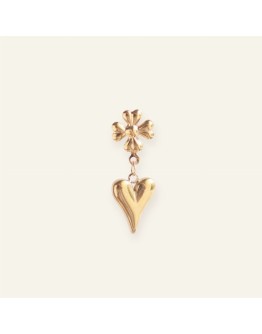 MABLE - Oorbel Clover Heart - Gold