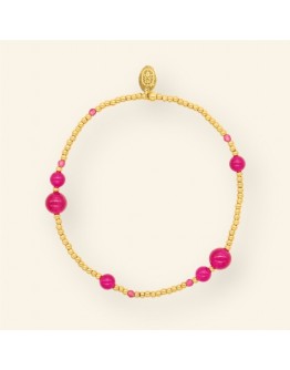 MABLE - Armband Bubble Fuchsia