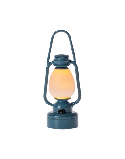 MAILEG - Vintage lantern, Mouse - Blue