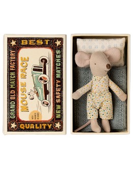 MAILEG - Little brother mouse in matchbox