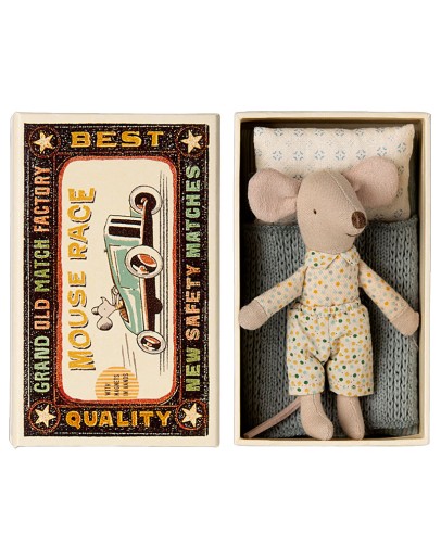 MAILEG - Little brother mouse in matchbox