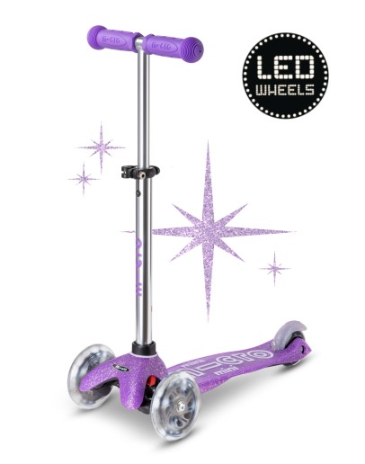 MICRO STEP - Mini micro step Deluxe Fairy glitter LED - Paars