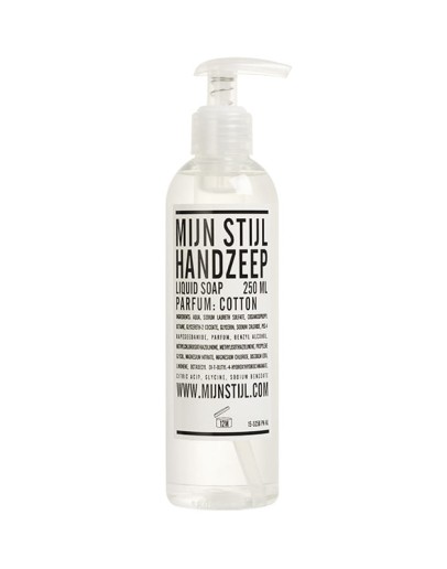 MIJN STIJL - Handzeep Cotton 250 ml transparante fles