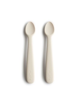 MUSHIE - Baby spoon set - Ivory