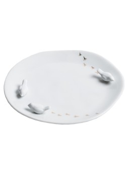 RÄDER - Porcelain tales plate Flock of birds