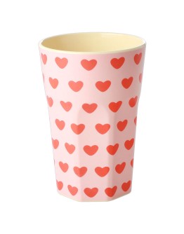 RICE - Large Melamine Beker - Sweet hearts Print