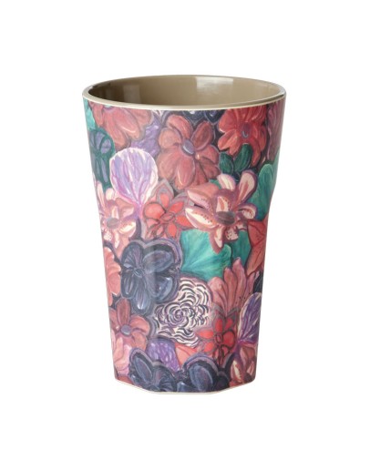 RICE - Large Melamine Beker - Forest Flower Print