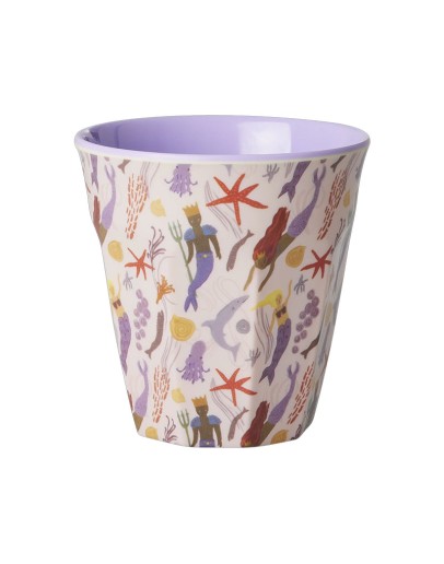 RICE - Medium Melamine Beker - Lavender Mermaid