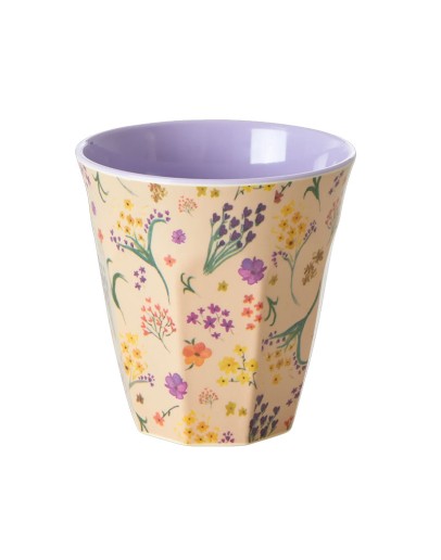 RICE - Medium Melamine Beker - Wild flower print