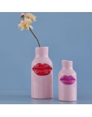 RICE - Keramieken vaas - Lips - Pink Red Large