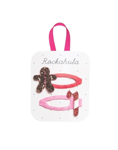 ROCKAHULA KIDS - Hair clips Gingerbread And Candy Cane