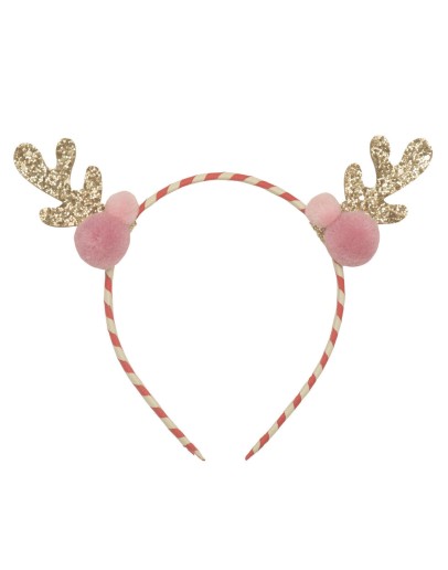 ROCKAHULA KIDS - Headband Stripy Pom Pom Reindeer