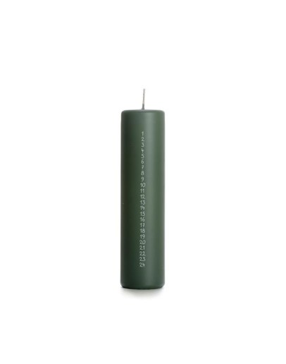 RUSTIK LYS - Adventkaars Pilaar - Forest green