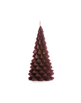 RUSTIK LYS - Kerstboom kaars L - Aubergine