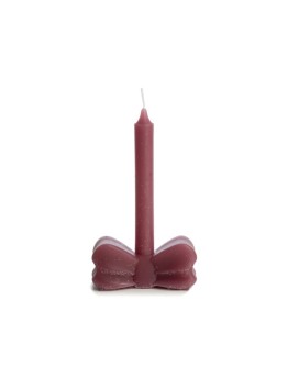 RUSTIK LYS - Sculpture Candle Bow - Heather