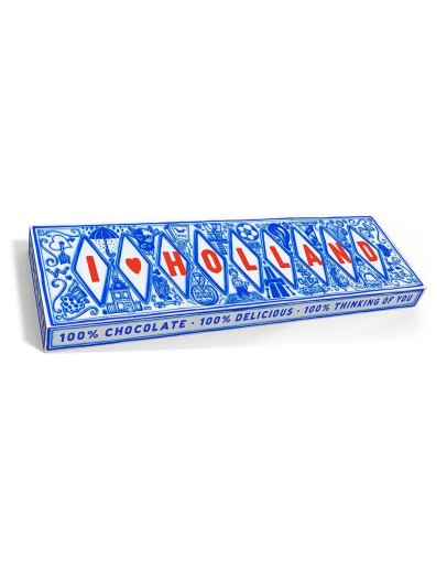 SNOR - Reep Melkchocolade 'I LOVE HOLLAND' - 200 gr