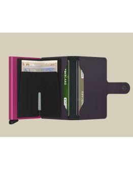 SECRID - Miniwallet Matte Dark Purple-Fuchsia