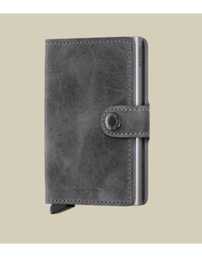 SECRID - Miniwallet Vintage Grey Black