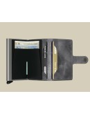 SECRID - Miniwallet Vintage Grey Black