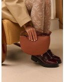 MONK & ANNA - Farou half moon bag | carnelian