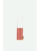 STICKY SIS CLUB - Phone pouch | knitted stripes | dolce pink + arancia orange