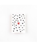 STUDIO FLASH - Letterpress card & pin - Lots of hearts