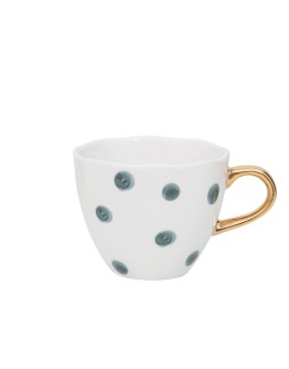 URBAN NATURE CULTURE - Good Morning Cup Mini - Small Dots blue/green