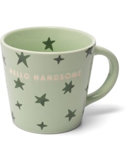 VONDELS - Cappuccinokop Stars HELLO HANDSOME - green 250 ml