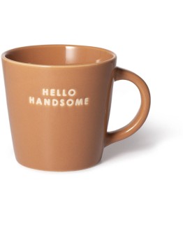 VONDELS - Cappuccinokop HELLO HANDSOME - Terracotta 250 ml