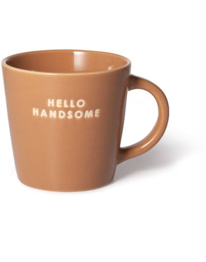 VONDELS - Cappuccinokop HELLO HANDSOME - Terracotta 250 ml